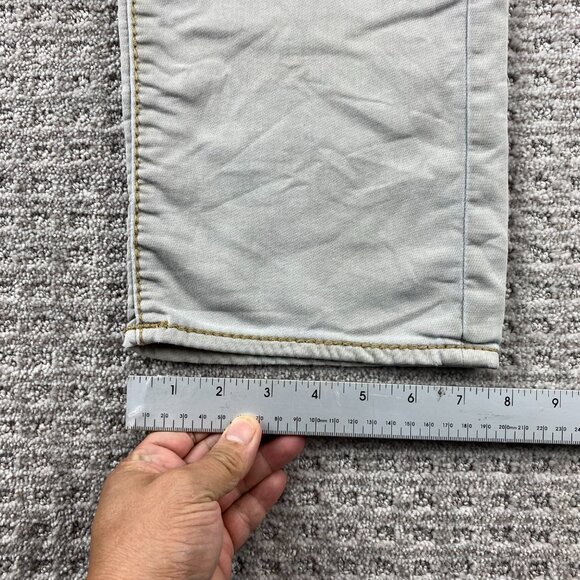 True Religion Geno Pants Men Size 34 Grayish Light Brown Relaxed Slim Stretchy - Picture 16 of 16